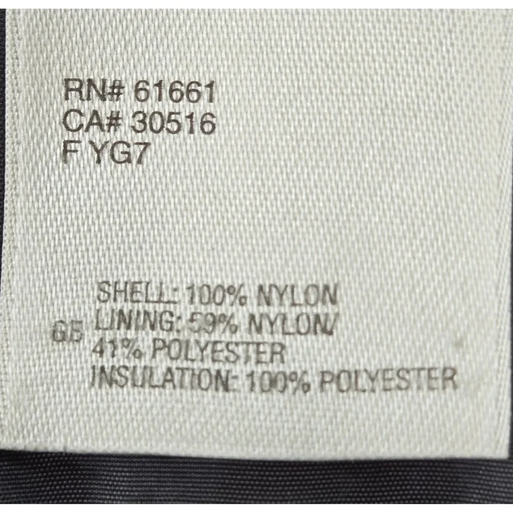 The North Face Mens Large Vintage PrimaLoft Insulated Ripstop Jacket Grey Light